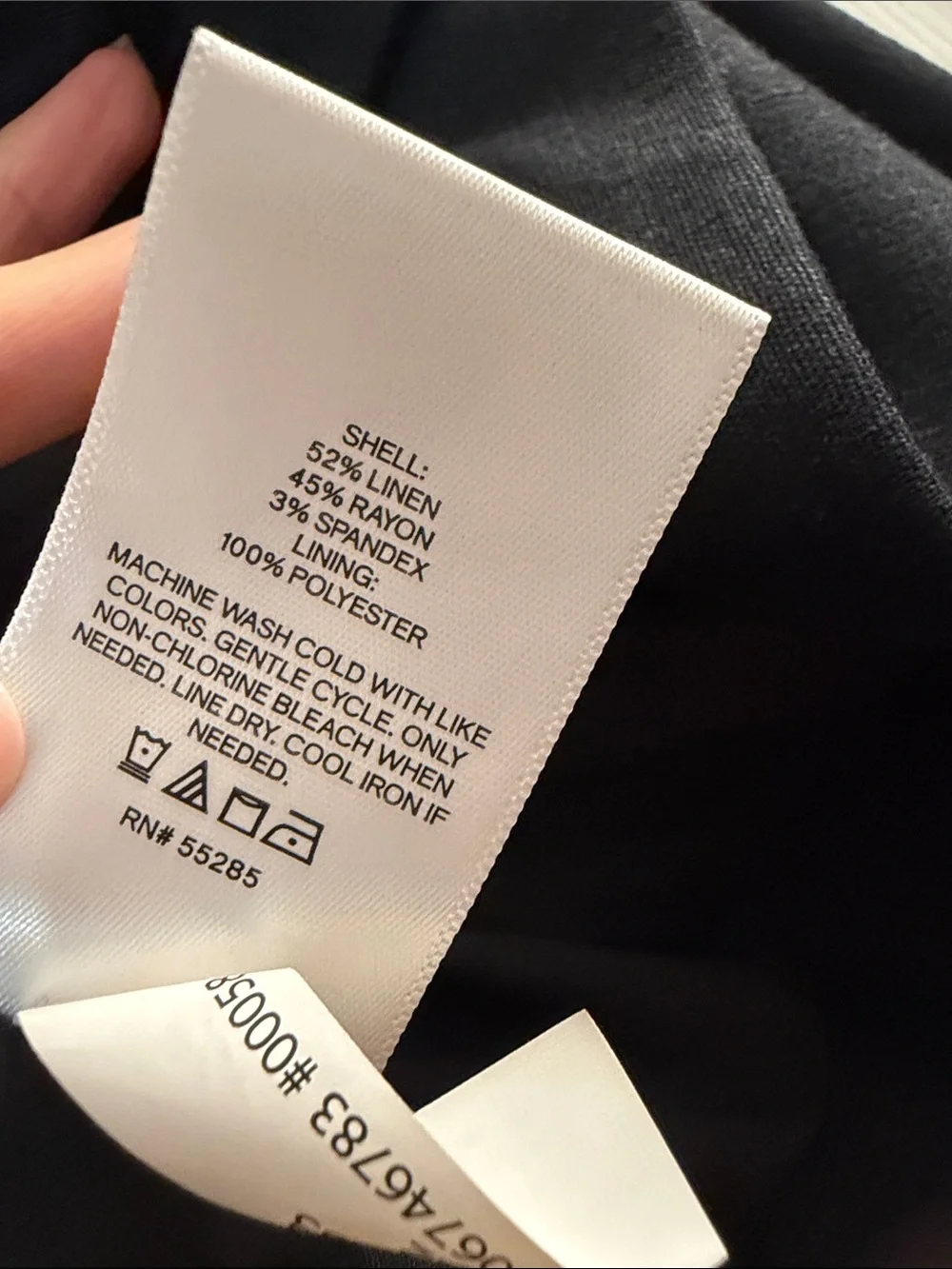 Express Black Linen Cropped Double-Breasted Blazer